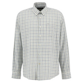 Barbour Mens Ashton Regular Tattersall Shirt in Mallard Green